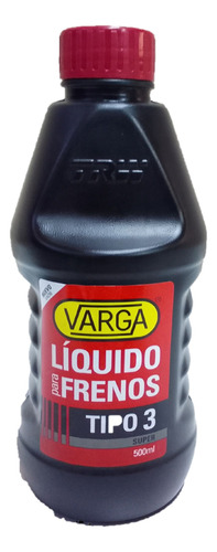 Liquido De Freno Dot3 500ml Varga Tipo 3