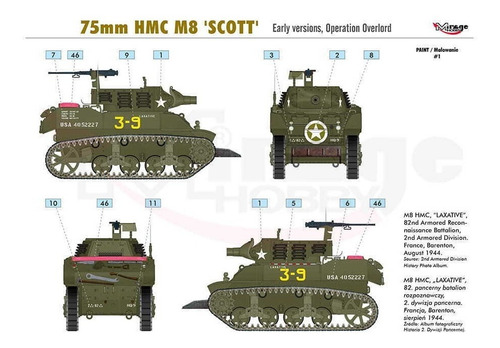 Maqueta Armable Tanque M8, 1/72, Con Detalles Interiores. Jp