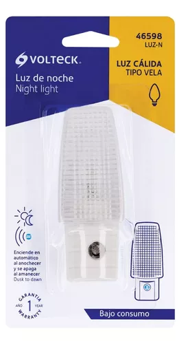 Luz de noche con sensor de luz, Volteck, Luces De Noche, 46598