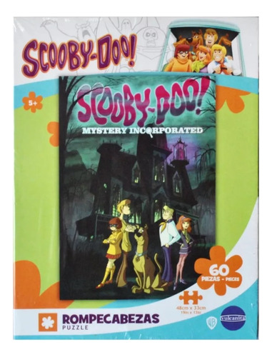 Rompecabeza 60 Piezas Scooby Doo Casa Misterio Inc Nene C