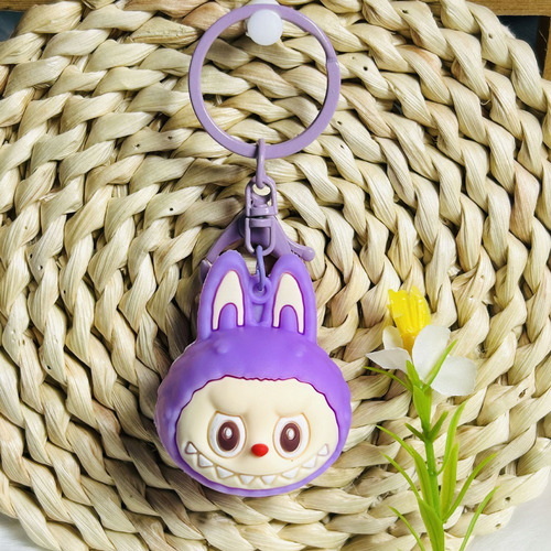 6 Piezas Labubu Keychains Colección Kawaii