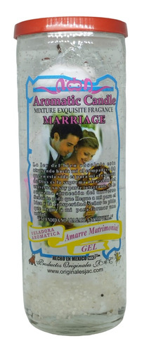 Veladora Esoterica De Gel Jac Amarre Matrimonial 2 Pzas