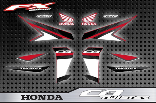 Calcos Honda Cb 250 Twister 2016-2020 Fxcalcos