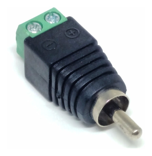 Conector Adaptador Borne X Plug Rca Macho Cftv - 10 Unidades