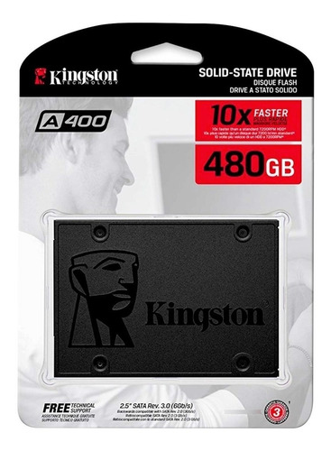 Disco Solido Kingston 480gb Ssd A400 Ultima Gen Ultra Speed