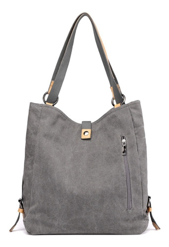 Imagem 5 de 10 de Bolsa Feminina Em Lona De Algodão