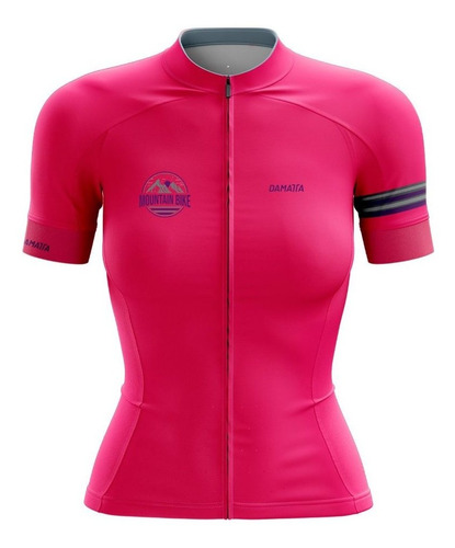Imagem 1 de 2 de Camisa Damatta Ciclismo Mountain Bike Pink