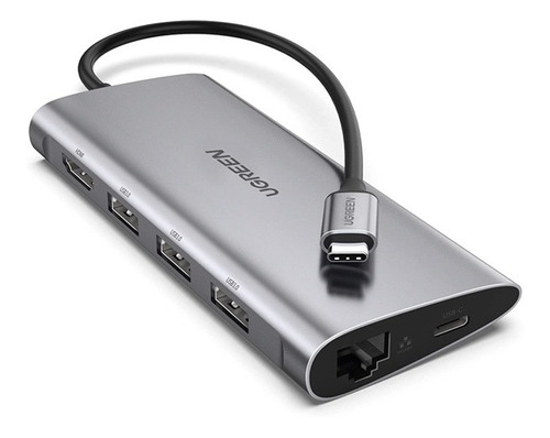 Ugreen Hub Usb C 8-1 Pd 100w Hdmi 4k 60hz/4 Usb A 3.0/sd-tf