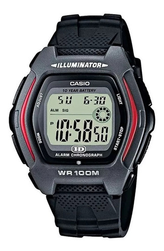 Reloj Digital Casio Varon Hdd-600-1av Color de la correa Negro Color del bisel Gris oscuro