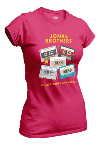 Playera Jonas Brothers Corte De Dama Cassettes Concierto Mex