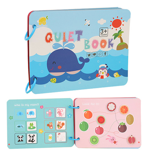 Libro Silencioso Para Niños, Libro Interactivo Montessori