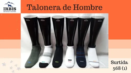 Medias Taloneras Hombre Irbis Alta Calidad Nylon Spandex