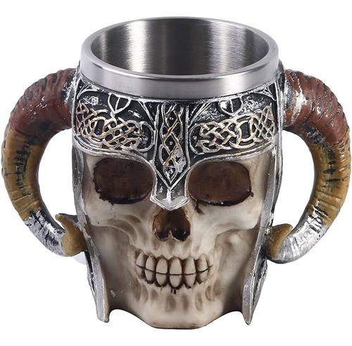 Taza Calavera Vikingo Mug Skull 