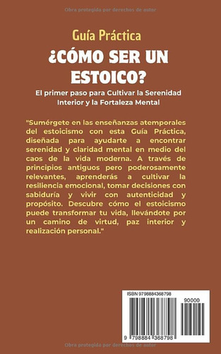 Libro: Guía Práctica Cómo Ser Un Estoico: El Primer Paso ...