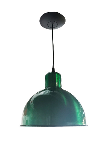 Lampara Colgante Techo Verde Deco Interior C121 Rosca Comun!
