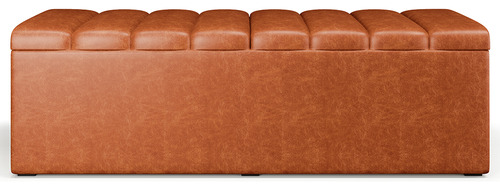 Kit Cabeceira Box 140 Cm Calçadeira Dália Couríssimo Camel