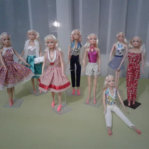 Roupas Rupinhas Para Boneca Barbie Kit Com 10 Peças