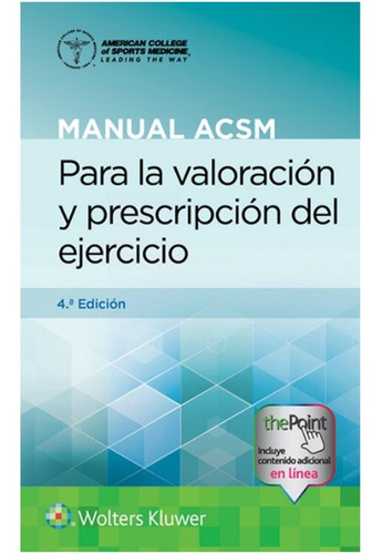 Manual Acsm Para La Valoración Y Prescripción Del Ejercicio 