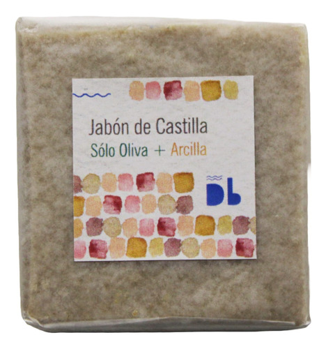 Jabón Vegetal De Castilla De Oliva Y Arcilla, 95grs 