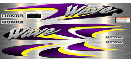 Kit Calcomanias Originales Wave 2006 Amar/viole Moto Avenida