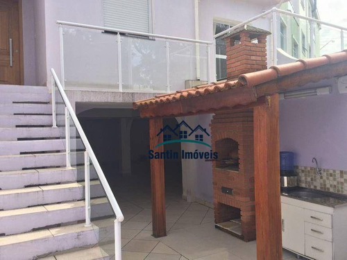 Imagem 4 de 15 de Sobrado Com 2 Quartos (01 Suíte )mobiliado, Espaço Gourmet, 05 Vagas À Venda, 158 M² - Jardim Paraíso - Santo André/sp - Ca0189