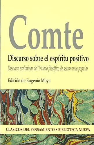 Libro Comte Discurso Sobre El Espíritu Positivo De Auguste C