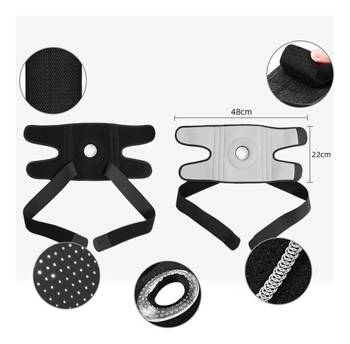 2pcs Rodillera Deportiva Ajustable, Protector De Rodillera