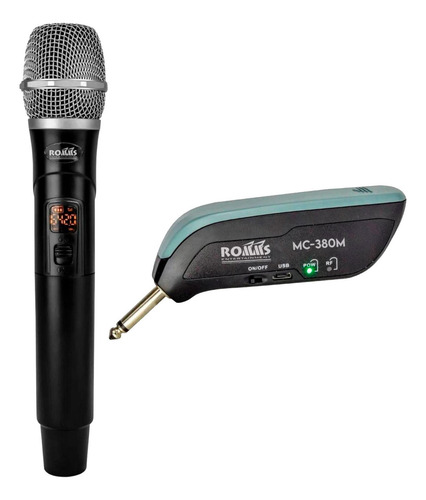 Microfono Inalambrico Romms Mc-380m De Mano Uhf