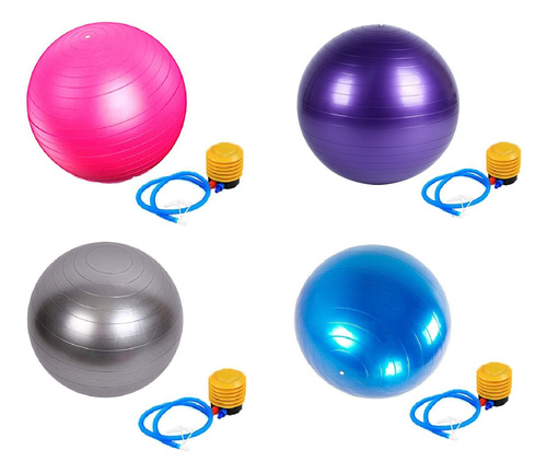 Pelota Pilates Diametro 45 Cm Con Inflador De Pie