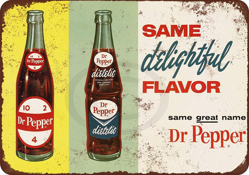 Letrero Metal Reproduccion Dieta Dr Pepper 1963 Nnhg