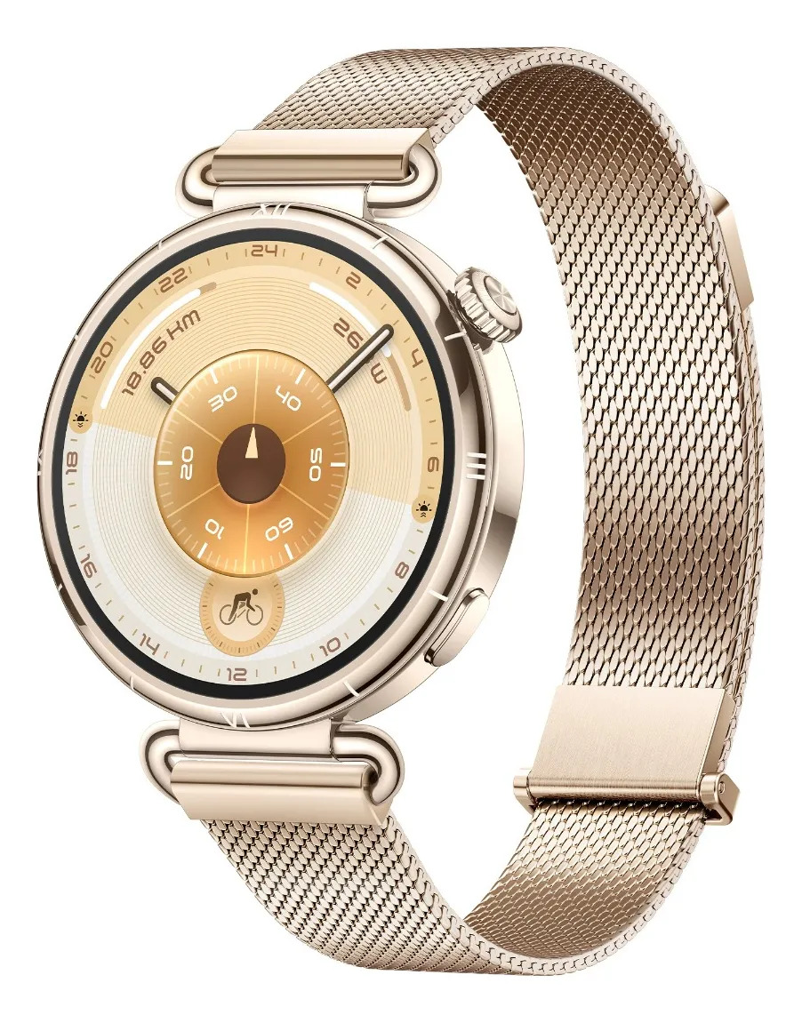 Smartwatch HUAWEI WATCH GT 6 Smartwatch 41mm Reloj Inteligente Mujer, 1.32''AMOLED Pantalla, 14 Días de Batería, Ciclismo, GPS, NFC, ECG, SpO2, Compatible con iOS y Android, Dorado
