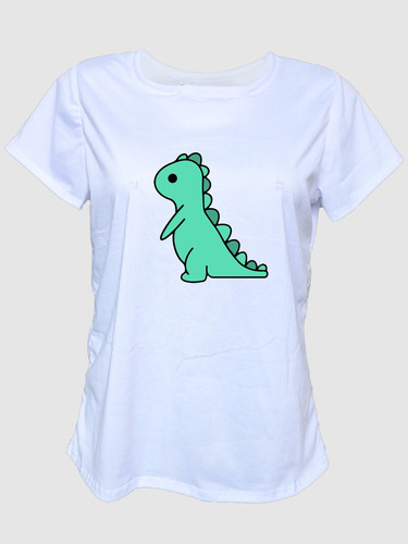 Blusa Playera Camiseta Dinosaurio Rex Kawaii Mujer Moda 