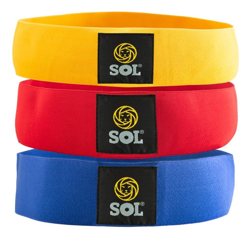 Sol Kit Bandas Elásticas Circulares Tela Set 3 Intensidades 