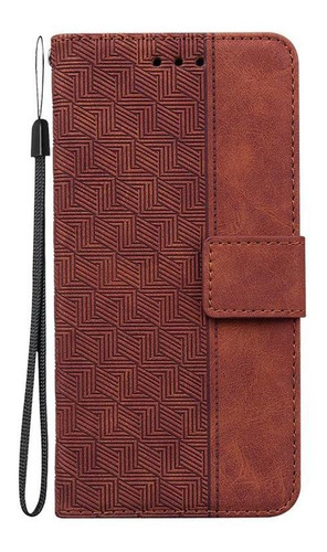 Funda Tipo Cartera Con Estampado Textil Geométrico Para Xiao