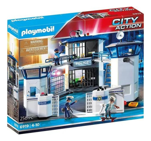 Playmobil 6919 Comisaria De Policia Con Prision Pido Gancho