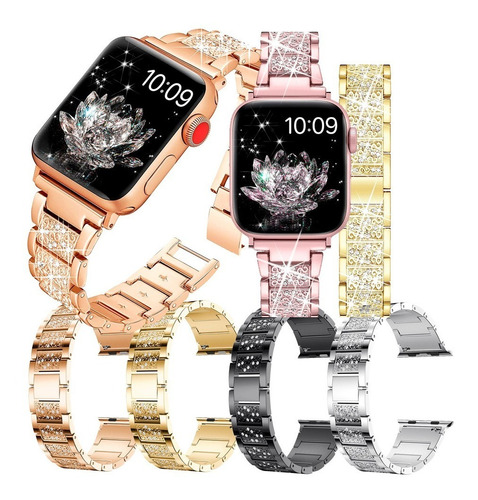 Correa De Acero Compatible Con Apple Watch Series Todas