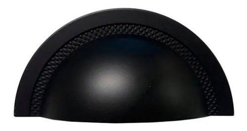 Puxador Shell 64mm Preto Zen Design Cor Preto - 64mm