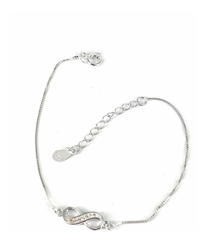 Pulsera Plata Ley 925 Infinito Circones # 2.100