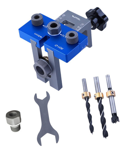 3 En 1 Dowel Jig Drill Kit Locinadores De Carpintería