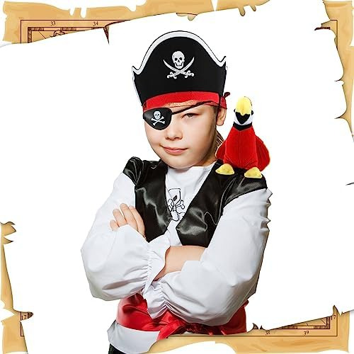 Lenwen Juego De Accesorios De Disfraz De Pirata De 9 Piezas