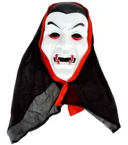 Comprar Mascara Drácula Com Capuz Vampiro Halloween Festa Cosplay Cor Capuz Preto