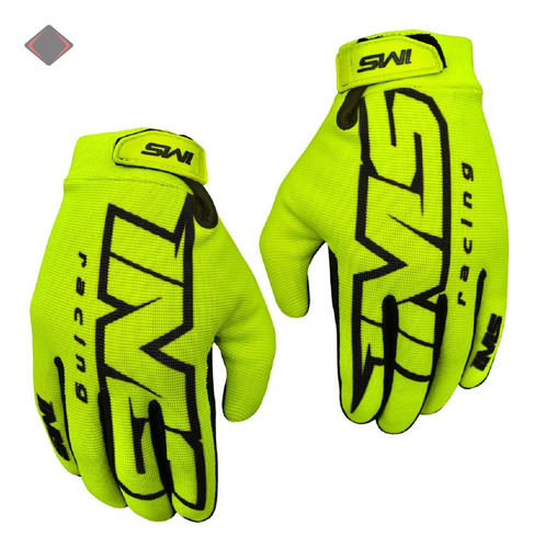 Luva Ims Army Flúor Off Road Motocross Bike Trilha Downhill Cor Verde fluor Tamanho 4G