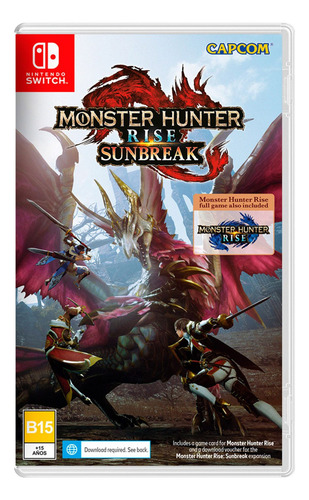 Monster Hunter Rise Sunbreak Switch Físico