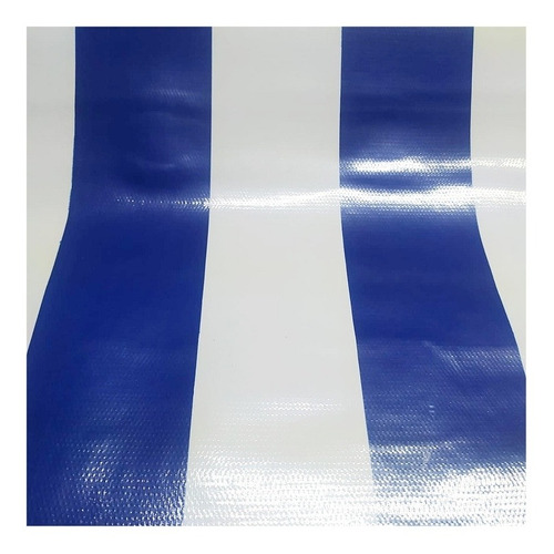 Lona Rayada Azul Y Blanco 1.40mx1.00m Charolona Resistente 
