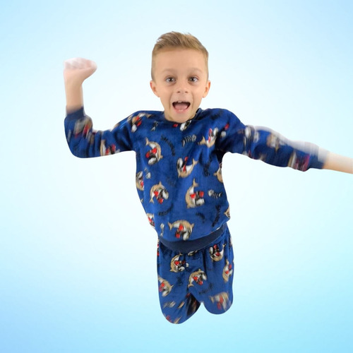 Conjunto Infantil Pelúcia Fleece Inverno Promoção Bichinhos