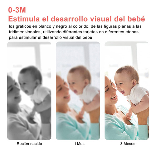 80 Tarjetas De Estimulación Visual Para Bebes, Tarjetas
