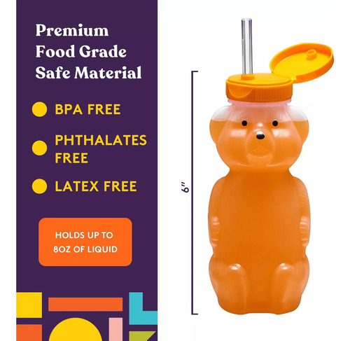 Copo De Bebê De 3 Unidades, Garrafas Em Forma De Urso Com