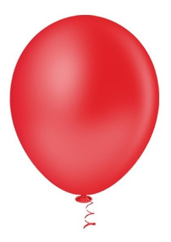 Bexiga Balões Liso Redondo Nº 5 Vermelho - 50 Unid