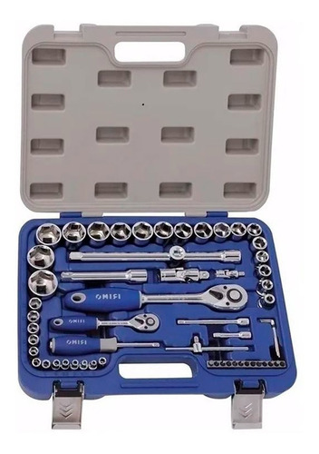 Imagen 7 de 8 de Juego Tubos Bocallaves Irimo 58 Piezas + Caja Con Accesorios