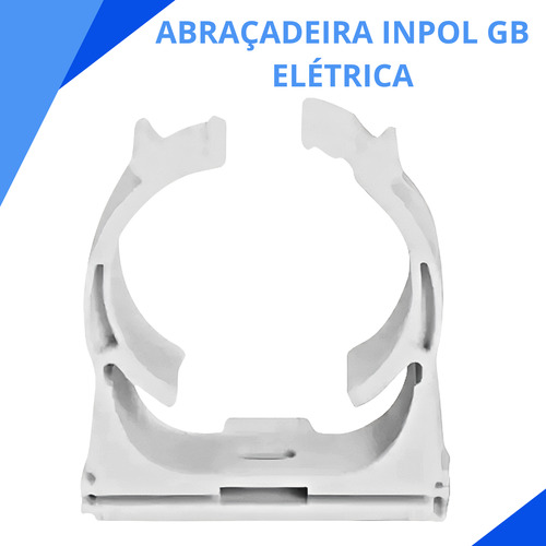 Kit 50 Un Abraçadeira Plástico Fixar Conduite Pvc 3/4
